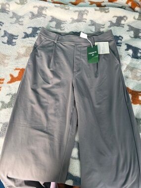 HALARA Gray Wide-Leg Pull-On Pants